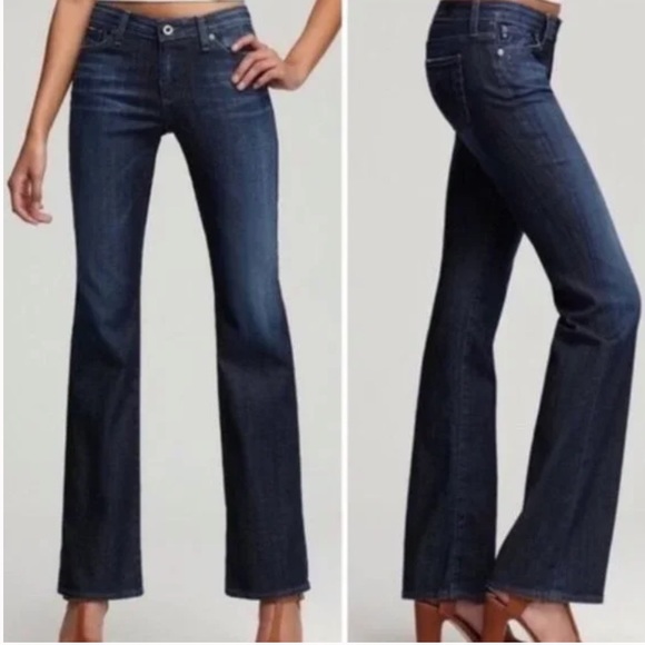 AG Adriano Goldshmied The Jessie Curvy Boot Cut Navy Blue 31 - Picture 3 of 15